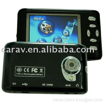 2.5'' LCD Flash PMP with real 5.0 MP digital camera and AV recording function